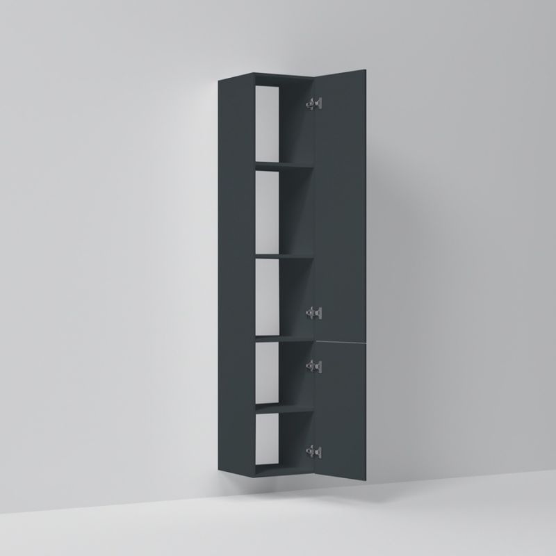 Шкаф-пенал для ванной AM.PM GEM 30 см push-to-open правый / M90CHR0306GM графит матовый