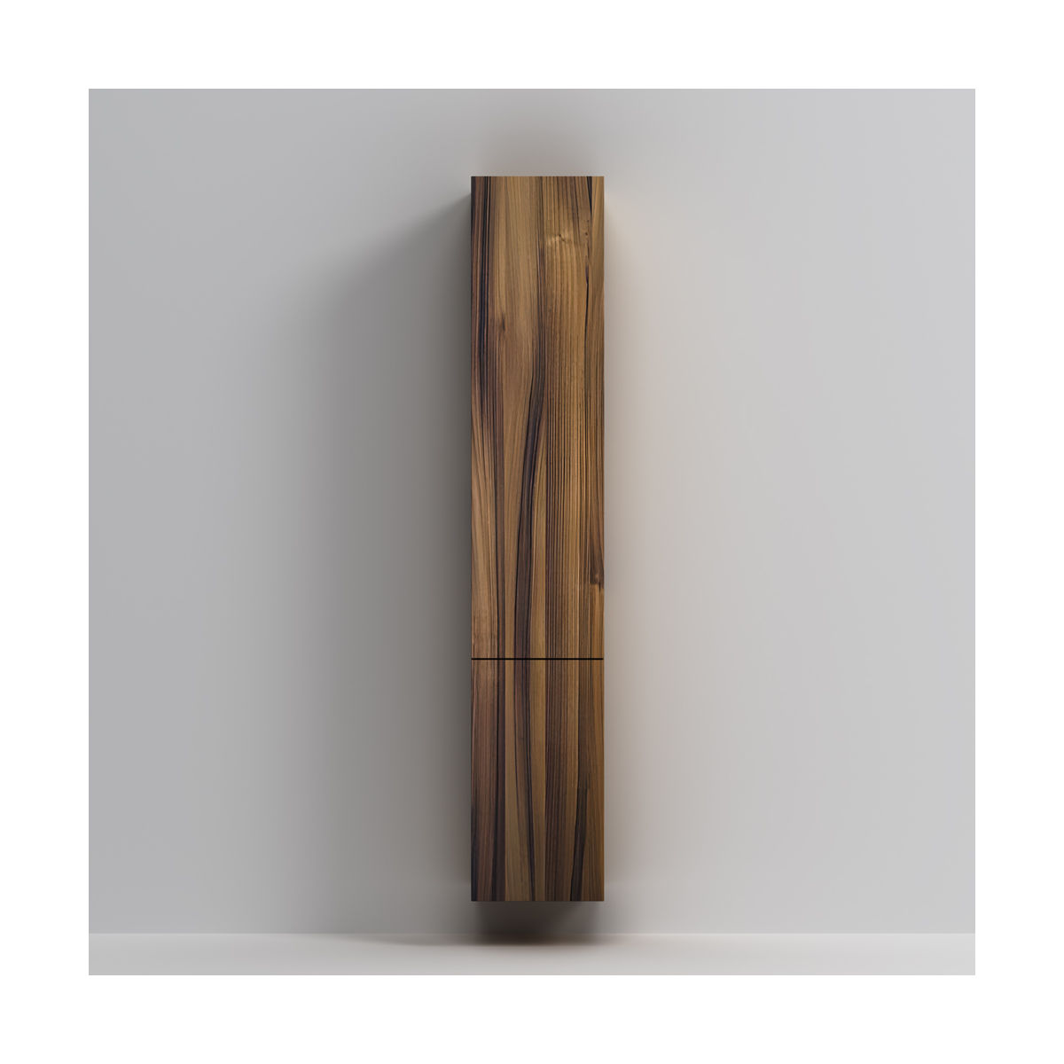 M90CHR0306HF GEM, шкаф-колонна, подвесной, правый, 30 см, двери, push-to-open, цвет: орех