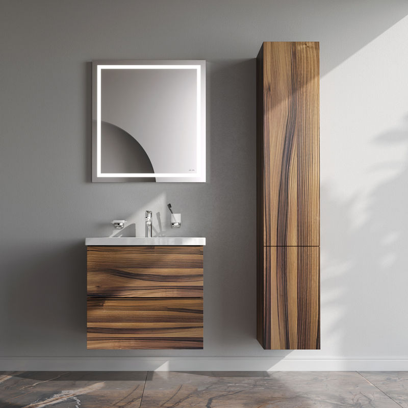 Шкаф-пенал для ванной AM.PM GEM 30 см push-to-open правый / M90CHR0306HF орех