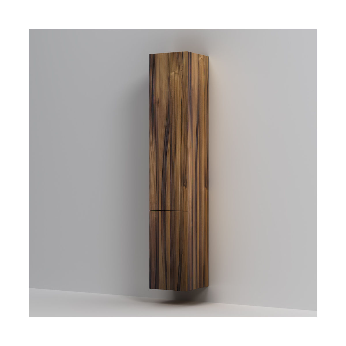 M90CHR0306HF GEM, шкаф-колонна, подвесной, правый, 30 см, двери, push-to-open, цвет: орех