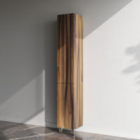 Шкаф-пенал для ванной AM.PM Gem 30 см push-to-open левый / M90CSL0306HF орех — 2