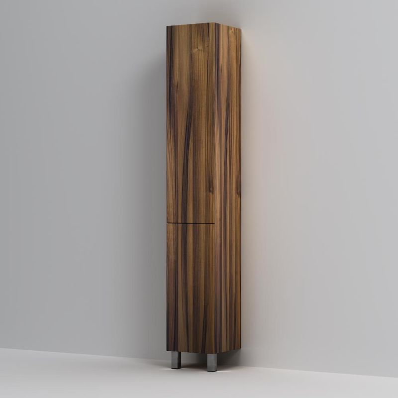 Шкаф-пенал для ванной AM.PM Gem 30 см push-to-open левый / M90CSL0306HF орех