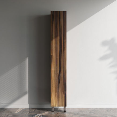 Шкаф-пенал для ванной AM.PM Gem 30 см push-to-open левый / M90CSL0306HF орех