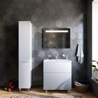 Шкаф-пенал для ванной AM.PM Gem 30 см push-to-open левый / M90CSL0306WG белый глянец — 3