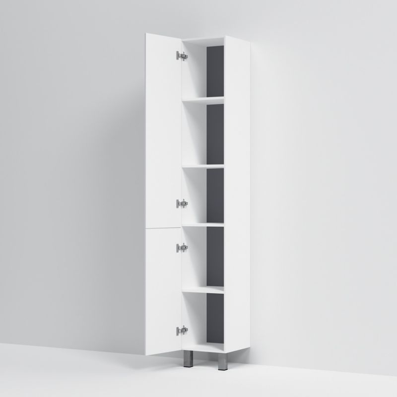 Шкаф-пенал для ванной AM.PM Gem 30 см push-to-open левый / M90CSL0306WG белый глянец