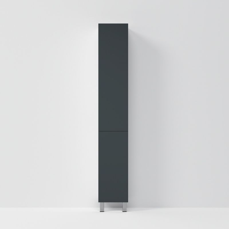 Шкаф-пенал для ванной AM.PM Gem 30 см push-to-open правый / M90CSR0306GM графит матовый