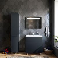 Шкаф-пенал для ванной AM.PM Gem 30 см push-to-open правый / M90CSR0306GM графит матовый — 2