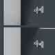 M90CSR0306GM GEM, шкаф-колонна, напольный, правый, 30 см, двери, push-to-open, графит матовый