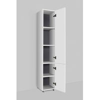 Шкаф-пенал для ванной AM.PM Gem 30 см push-to-open правый / M90CSR0306WG белый глянец — 7