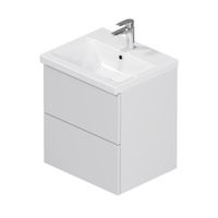 Тумба под раковину AM.PM GEM 50 см подвесная 2 ящика (push-to-open) / M90FHX0502WG белый глянец — 1