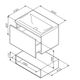 M90FHX06021WG GEM, База под раковину, подвесная, 60 см, 1 ящик push-to-open, цвет: белый, глянец