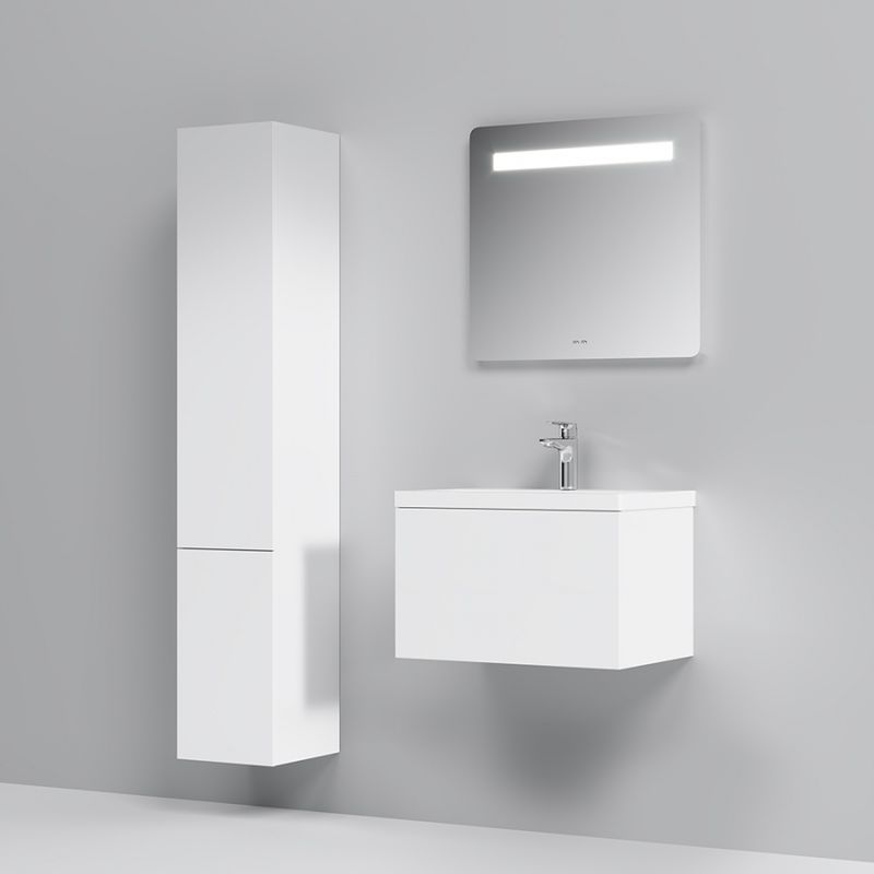 Тумба под раковину AM.PM GEM 60 см подвесная 1 ящик (push-to-open) / M90FHX06021WG белый глянец