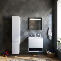 Тумба под раковину AM.PM GEM 60 см подвесная 1 ящик (push-to-open) / M90FHX06021WG белый глянец — 5