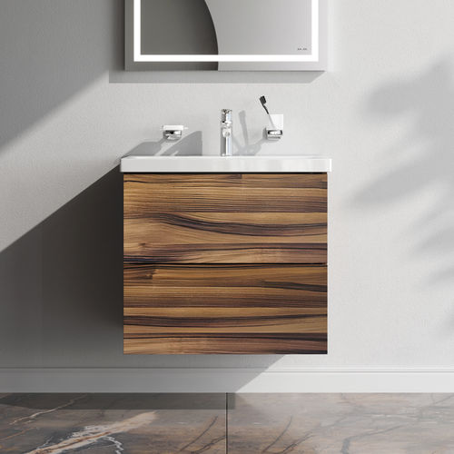 Тумба под раковину AM.PM GEM 60 см подвесная 2 ящика (push-to-open) / M90FHX0602HF орех