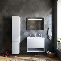 Тумба под раковину AM.PM GEM 75 см подвесная 1 ящик (push-to-open) / M90FHX07521WG белый глянец — 5