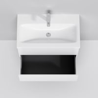 Тумба под раковину AM.PM GEM 75 см подвесная 2 ящика (push-to-open) / M90FHX07522WG белый глянец — 6