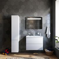 Тумба под раковину AM.PM GEM 75 см подвесная 2 ящика (push-to-open) / M90FHX07522WG белый глянец — 3