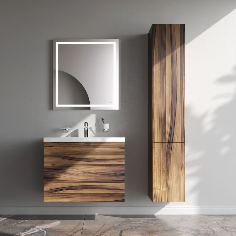 Тумба под раковину AM.PM GEM 75 см подвесная 2 ящика (push-to-open) / M90FHX0752HF орех