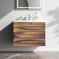 Тумба под раковину AM.PM GEM 75 см подвесная 2 ящика (push-to-open) / M90FHX0752HF орех — 1