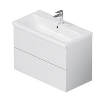 Тумба под раковину AM.PM GEM 80 см подвесная 2 ящика (push-to-open) / M90FHX0802WG белый глянец — 1