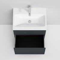 Тумба под раковину AM.PM GEM 60 см напольная 2 ящика (push-to-open) / M90FSX06022GM32 графит матовый — 8
