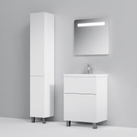 Тумба под раковину AM.PM GEM 60 см напольная 2 ящика (push-to-open) / M90FSX06022WG32 белый глянец — 7