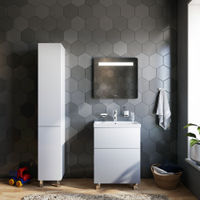 Тумба под раковину AM.PM GEM 60 см напольная 2 ящика (push-to-open) / M90FSX06022WG32 белый глянец — 6