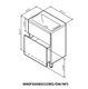 M90FSX06022WG32 GEM, База под раковину, напольная, 60 см, 2 ящика push-to-open, цвет: белый, глянец