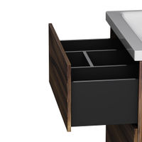 Тумба под раковину AM.PM GEM 60 см напольная 2 ящика (push-to-open) / M90FSX0602HF орех — 7