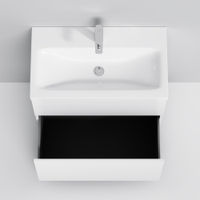 Тумба под раковину AM.PM GEM 75 см напольная 2 ящика (push-to-open) / M90FSX07522WG32 белый глянец — 4