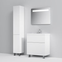 Тумба под раковину AM.PM GEM 75 см напольная 2 ящика (push-to-open) / M90FSX07522WG32 белый глянец — 7