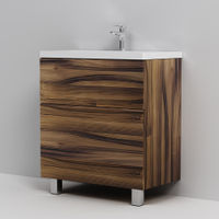 Тумба под раковину AM.PM GEM 75 см напольная 2 ящика (push-to-open) / M90FSX0752HF орех — 6