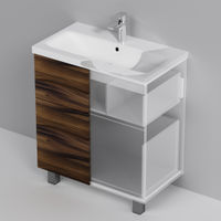 Тумба под раковину AM.PM GEM 75 см напольная 2 ящика (push-to-open) / M90FSX0752HF орех — 5