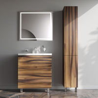 Тумба под раковину AM.PM GEM 75 см напольная 2 ящика (push-to-open) / M90FSX0752HF орех — 4