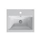 M90WCC0502WG GEM, Раковина мебельная, керамическая, 50 см, встроенная, цвет: белый, глянец