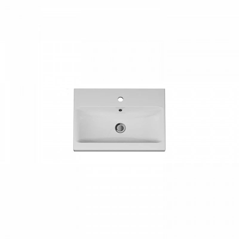 M91-FHX0602-WCC0602WG Pulse, База с раковиной, подвесная, 60 см, 2 ящика, цвет: белый, глянец/графит