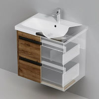 Тумба с раковиной AM.PM Pulse M91-FHX0602OF-WCC0602WG 60 см дерево текстурированное/графит — 6