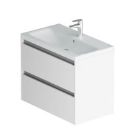 Тумба с раковиной AM.PM Pulse M91-FHX0752-WCC0752WG 75 см белый глянец/графит — 1