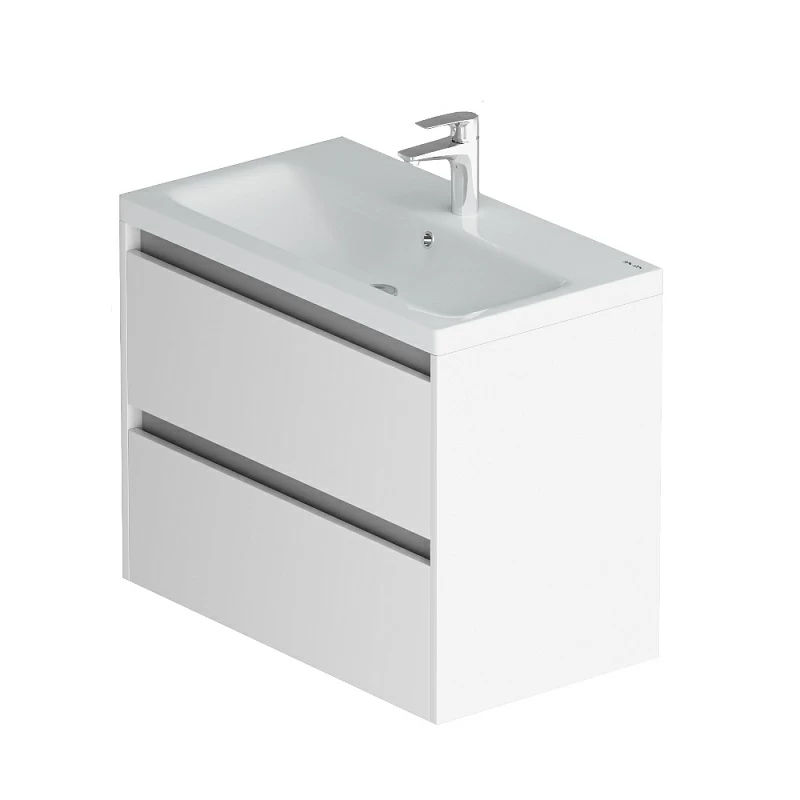 Тумба с раковиной AM.PM Pulse M91-FHX0752-WCC0752WG 75 см белый глянец/графит