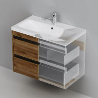 Тумба с раковиной AM.PM Pulse M91-FHX0752OF-WCC0752WG 75 см дерево текстурированное/графит — 6