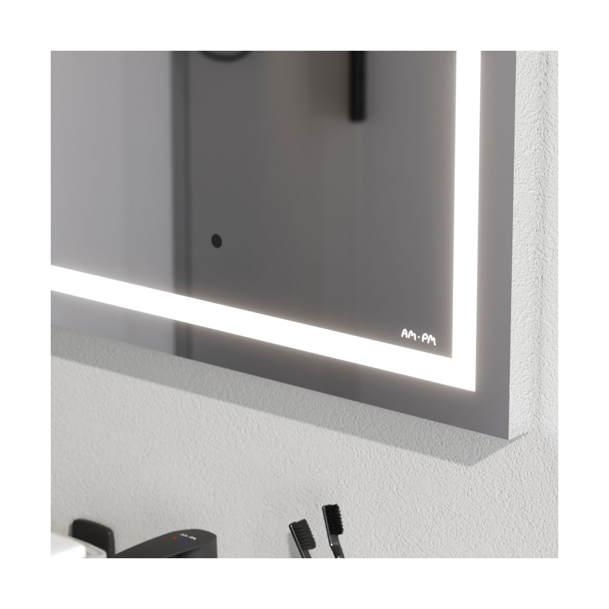 M91AMOX0551WG Универсальное зеркало настенное с контурной LED-подсветкой, 55 см
