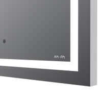 Зеркало AM.PM Gem 55×70 см с контурной Led-подсветкой, часами и косметическим зеркалом / M91AMOX0553WG — 6