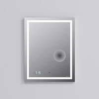 Зеркало AM.PM Gem 55×70 см с контурной Led-подсветкой, часами и косметическим зеркалом / M91AMOX0553WG — 4