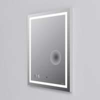 Зеркало AM.PM Gem 55×70 см с контурной Led-подсветкой, часами и косметическим зеркалом / M91AMOX0553WG — 3