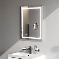 Зеркало AM.PM Gem 55×70 см с контурной Led-подсветкой, часами и косметическим зеркалом / M91AMOX0553WG — 8