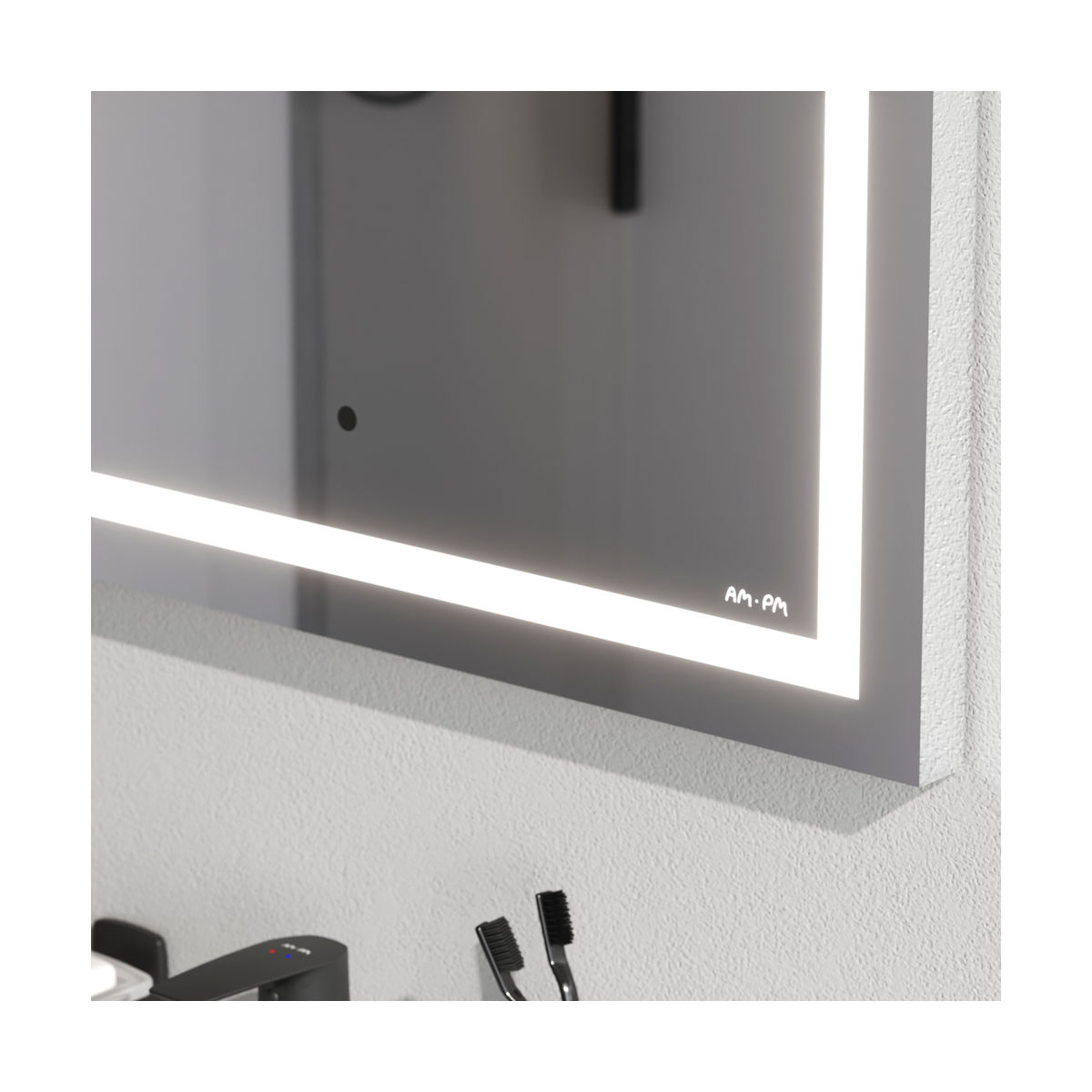 M91AMOX0601WG Универсальное зеркало настенное с контурной LED-подсветкой, 60 см