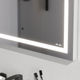 M91AMOX0601WG Универсальное зеркало настенное с контурной LED-подсветкой, 60 см