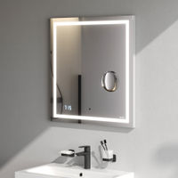 Зеркало AM.PM Gem 65×70 см с контурной Led-подсветкой, часами и косметическим зеркалом / M91AMOX0653WG — 6