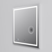 Зеркало AM.PM Gem 65×70 см с контурной Led-подсветкой, часами и косметическим зеркалом / M91AMOX0653WG — 4