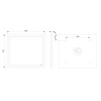 Зеркало AM.PM Gem 80×70 см с контурной Led-подсветкой / M91AMOX0801WG — 11